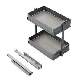 Emuca Carro extraíble Harmony con cierre suave, Módulo ancho 300mm alto 700mm, Acero y Madera, Gris antracita Precio: 109.69000053. SKU: B1BCXSTPDD