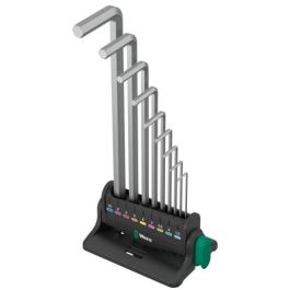 Wera 950/9 Hex-Plus 05022102001 - Juego de llaves Allen métricas de 9 piezas (1.5-10mm), cromadas Precio: 56.6900004. SKU: B1BJNM4CTC