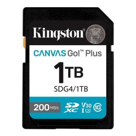 Kingston SDG4/1TB Tarjeta SDXC Canvas Go Plus 1TB, 200MB/s Lectura, V30, U3, para 4K UHD, DSLR y Cámaras sin Espejo Precio: 155.59000017. SKU: B13EFZZ5X8