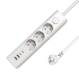 MicroConnect Regleta Schuko de 3 Vías con Interruptor On/Off, 1.5M, Blanca con 2 USB-A y 2 USB-C Precio: 15.88999951. SKU: B128M2LMPQ