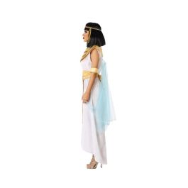 Disfraz de Egipcia Cleopatra para Mujer Adulto, Traje de Reina Faraona Blanco Talla XL, ideal para Carnaval o Fiesta Temática