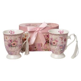 Juego de Tazas Romimex Rosa Cerámica 300 ml 2 Unidades Precio: 27.50000033. SKU: B1JHE52YCZ