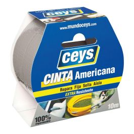 Ceys Cinta Americana Plata Extra Resistente 50 mm x 10 m Impermeable Flexible Multiusos Precio: 7.49999987. SKU: B19GNTPDSR