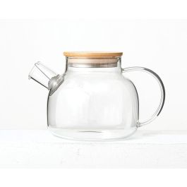 La Mediterranea Tetera Boro Tapa Bambú 1L con dimensiones 15,2 x 17,4 x 14,6 cm (12 Unidades)