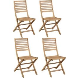 Juego de 2 sillas de jardín plegables Acacia FSC - 47 x 57,5 x H.89,5 cm Precio: 148.89000027. SKU: B13Y5NEFCW