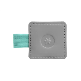Antartik Portabolígrafo Autoadhesivo para Cuaderno, Agenda y Tablet hasta 15mm Grosor, Gris y Turquesa
