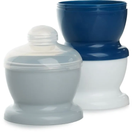 Thermobaby Caja de Carro de Leche Charming Grey - Apilable para 3 Biberones, hasta 10 Medidas