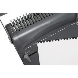 GENIE CB-850 Encuadernadora de Espiral Manual, Perforadora de 12 hojas, 350 hojas de Capacidad, Incluye Binders, Negro