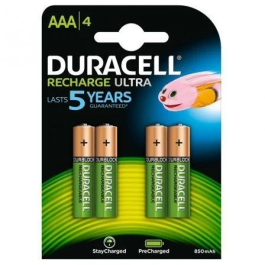 Pilas Recargables DURACELL DURHR03B4-850STCX5 1,2 V AAA (4 Unidades) Precio: 15.79000027. SKU: S6503034