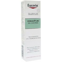 Eucerin DERMOPURE Oil Control Tratamiento 10% Hidroxiácidos para Acné, Poros y Puntos Negros, 40 ml