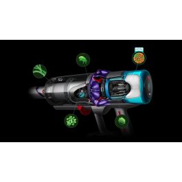 Dyson Gen5 Detect Absolute Aspiradora Escoba Inalámbrica, HEPA, Ciclónica, 262 AW, Pantalla LCD, 70 min Autonomía, Rot/Plata/Turquesa