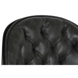 DKD Home Decor Silla Vintage de PP y Metal, con Ruedas, Ajustable, Desmontable, Negro y Gris Oscuro, Asiento Altura 46-52cm, 47.5x57.5x83 cm DKD Home Decor Silla Vintage de PP y Metal, con Ruedas, Ajustable, Desmontable, Negro y Gris Oscuro, Asiento Altura 46-52cm, 47.5x57.5x83 cm
