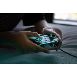 Power A Mando con Cable Mejorado 1510925-01 Spectra LED para Nintendo Switch y Switch OLED, Control con 8 Colores Brillantes y 2 Efectos LED, Botones Asignables