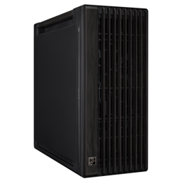 ASUS ProArt PA602 Wood Edition – Torre Midi Negro con Panel de Metal, Ventiladores 2x200mm y 1x140mm, Ref. 90DC00J0-B09020