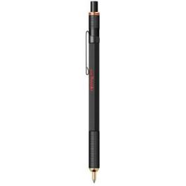 Rotring 800 Bolígrafo de Bola Retráctil Negro Tinta Negra Punta M en Caja de Regalo