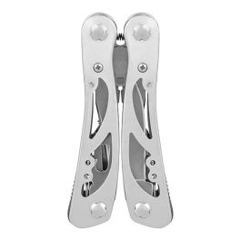 Workpro Multiherramienta Esqueletizada 12 en 1 de Acero Inoxidable - Alicates, Cuchillo, Sierra, Destornilladores, Lima