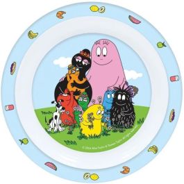 Fun House FUN3524550064765 Juego de Vajilla Infantil Barbapapa: Vaso, Platos Ø22/16cm, Cubiertos, Botella Agua, Caja Snack