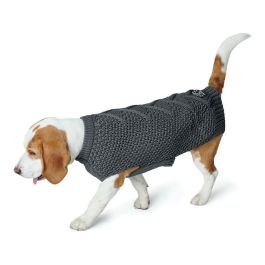 Hunter | Jersey para Perros Malmö 35 cm Antracita | Punto Trenzado 100% Acrílico | Cálido y Suave para Días Fríos