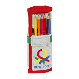 Estuche Escolar con Accesorios Benetton Pop Gris (27 Piezas) (7 x 20 x 7 cm) Precio: 10.50000006. SKU: S4308054
