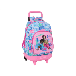Safta Mochila Grande con Ruedas Compact Extraible Barbie Escolar 450x330x220 mm Precio: 61.79000036. SKU: B18S8Q4S94