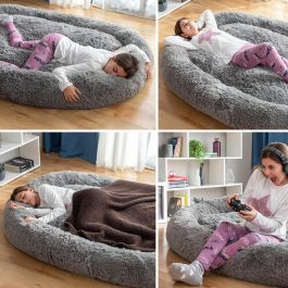 InnovaGood® Cama para perro Cloft, cama perro grande, tejido de poliéster, cama perros medianos antiestrés, Máxima relajación y