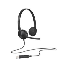 Logitech Auriculares USB H340 con Micrófono con Cancelación de Ruido para Ordenador