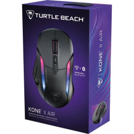 Turtle Beach Ratón Inalámbrico para Juegos Kone II Air Ergonómico Negro Bluetooth 26.000 DPI Rueda 4D TUR0731855711048