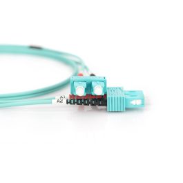 Digitus Cable de Fibra Óptica Multimodo Duplex OM3 SC a SC 1m