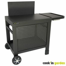 Carro COOK'IN GARDEN REVA 110 PREMIUM - 100% metal - Superficie de trabajo (L.108 x L.55 cm) - 1 estante bajo, 1 faldón, 1 salpicadero Precio: 294.5000003. SKU: B193ALHNRJ
