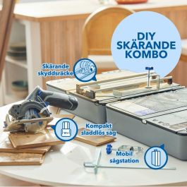 Dremel AAAXK80262 Estación de sierra CS12V-S1C con sierra compacta de 12 V, batería de 2 Ah y cargador, accesorios