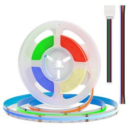 Tira LED SMD5050 14.4W/M 140Lm/W 24V DC IP20 RGB+CCT Rollo 5M, autoadhesiva, luz regulable 3000K-6000K