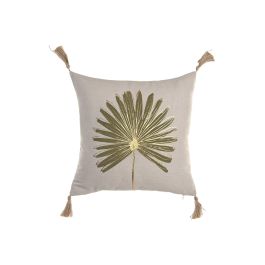 DKD Home Decor Cojín Boho de Algodón y Yute, Natural, Verde y Dorado, 45 x 45 cm (2 Unidades) Precio: 21.49999995. SKU: B14Y3CRZ7W
