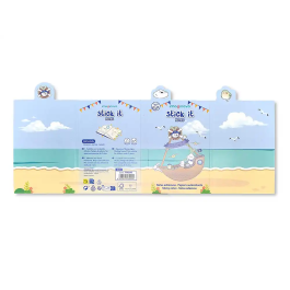 Imaginovo Stick It! Notebook 160 Notas Adhesivas Pirata Tamaños Surtidos Cañón