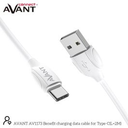 AVANT CONNECT Cable USB A a USB C, 2 metros, 3A, Carga Rápida