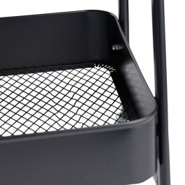 Day Mesa Camarera Multiusos con 3 Estantes, Estilo Industrial, Metal, 44x30x79 cm