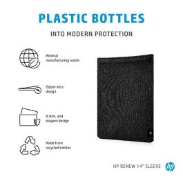 HP Funda para Portátil Renew de 14 Pulgadas, Hecha con Botellas de Plástico Recicladas