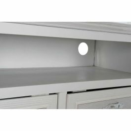 DKD Home Decor Mesa de Centro Estilo Romántico Blanca, Madera MDF, con 2 Cajones y 1 Estante, 100x42x61 cm DKD Home Decor Mesa de Centro Estilo Romántico Blanca, Madera MDF, con 2 Cajones y 1 Estante, 100x42x61 cm