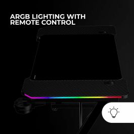 Mesa de Escritorio Gaming Mars Gaming ESCRITORIO ERGO RGB Negro 120 x 60 cm