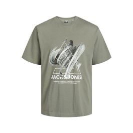 Camiseta de Manga Corta Infantil Jack & Jones Jcotint Tee Ss Crew Neck Caqui