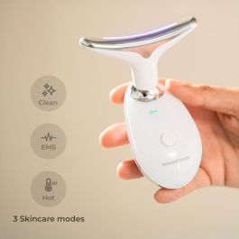 Masajeador Facial Eléctrico Reafirmante para Cara y Cuello con LED, EMS y Calor Selora InnovaGoods