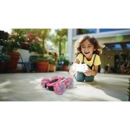 Lexibook LEX1693243138405 Coche todoterreno teledirigido Crosslander 360+ rosa brillante, programable y recargable
