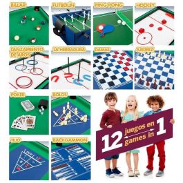 Mesa multijuegos 12 en 1 - 107x61 cm Mesa multijuegos 12 en 1 - 107x61 cm
