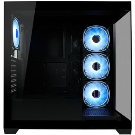 LC-Power LC-715B-ON Midi Tower PC Negra ATX/micro ATX/Mini-ITX con Ventana Lateral de Vidrio Templado y RGB para Juego