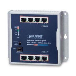 Planet Switch industrial 8 puertos Gigabit 10/100/1000T con 8 puertos PoE+ 802.3at montaje a pared Precio: 234.50000013. SKU: B1AXXFYYZH