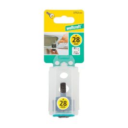 Wolfcraft Sierra de corona 3752000 Ø28mm para acero inoxidable, perforación de grifos