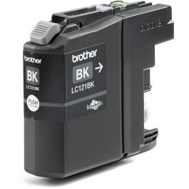 Brother Tinta Negra Original LC-121BK para DCP-J132W, DCP-J15DW, DCP-J17DW, DCP-J552DW, DCP-J752DW, MFC-J245, MFC-J470DW, MFC-J650DW, MFC-J870DW - 300 Páginas
