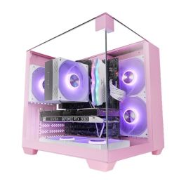 Mars gaming Caja MCVISIONMP Rosa Micro-ATX con Triple Cristal Templado y Doble Cámara de Refrigeración Precio: 54.68999987. SKU: B1E968X8V4
