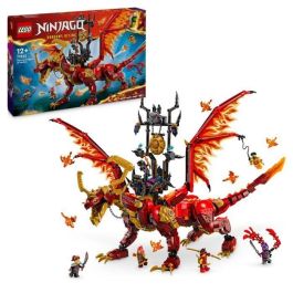 LEGO NINJAGO 71822 El Dragón Fuente de Movimiento - Juguete ninja con 6 minifiguras