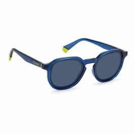 Polaroid 6162/S PJP Gafas de sol para hombre, montura redonda de policarbonato, 140 mm