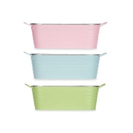 Macetero Ovalado Zig Zag Filo Plata Ibergarden 32.5x10x12 cm - Metal, Colores Surtidos (24 Unidades) Macetero Ovalado Zig Zag Filo Plata Ibergarden 32.5x10x12 cm - Metal, Colores Surtidos (24 Unidades)